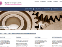 Tablet Screenshot of bofu-consulting.de